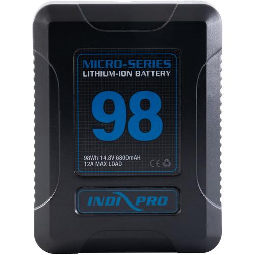 IndiPRO Tools 2 x Micro-Series 98Wh Li-Ion V-Mount Batteries with Dual V-Mount Battery Charger Kit