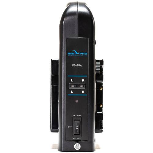 Indipro 2x Compact 95Wh Gold Mount Li-ion Batteries and Dual Gold-Mount Battery Charger Kit