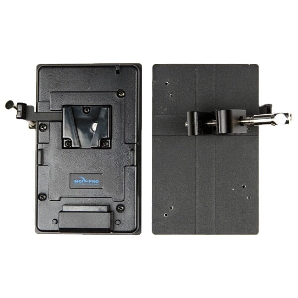 Indipro V-Mount Battery Adapter Plate with D-Tap Output and Mounting Clamp