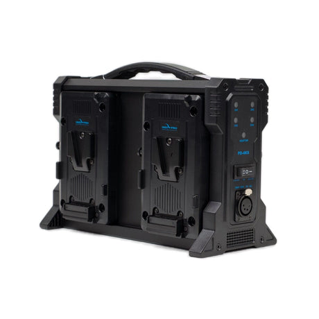 Indipro 4x Compact 95Wh V-Mount Li-Ion Batteries and Quad V-Mount Battery Charger Kit