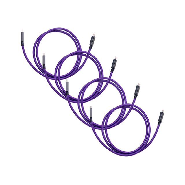 Iodyne 1m Braided USB4/Thunderbolt Cable (40Gb/s, 4 Pack)