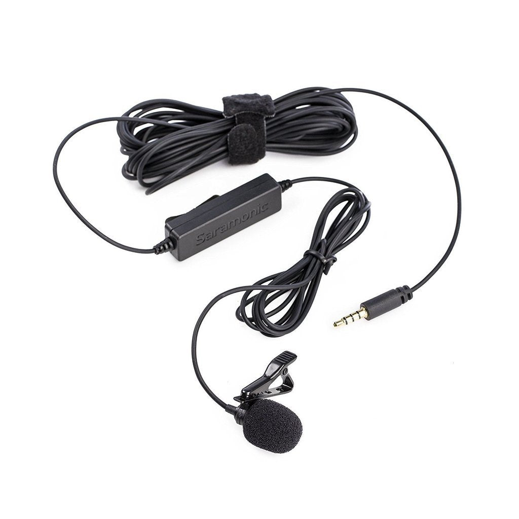 LavMicro Omnidirectional Lavalier Mic with 3.5mm TRS/TRRS Output for Cameras, Mobile Devices & More