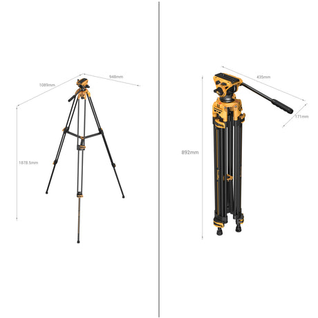 Transformers Heavy-Duty Fluid Head Tripod AD-01(BumbleBee Edition)