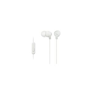 Sony MDR-EX15AP In-Ear Headphones with Mic (White)