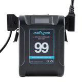 Alpha Series 99Wh Li-Ion V-Mount Battery (Black Color) and D-Tap Pro Charger (2.5A) Kit