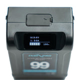 Alpha Series 99Wh Li-Ion V-Mount Battery (Black Color) and D-Tap Pro Charger (2.5A) Kit
