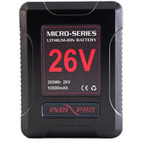 Indipro Micro-Series 26V 260Wh Lithium-Ion Battery and 26V Charger Kit (Gold Mount)