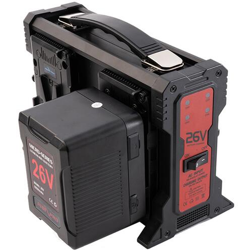 Indipro Micro-Series 26V 260Wh Lithium-Ion Battery and 26V Charger Kit (V-Mount)