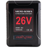 Indipro Micro-Series 26V 260Wh Lithium-Ion Battery and 26V Charger Kit (V-Mount)