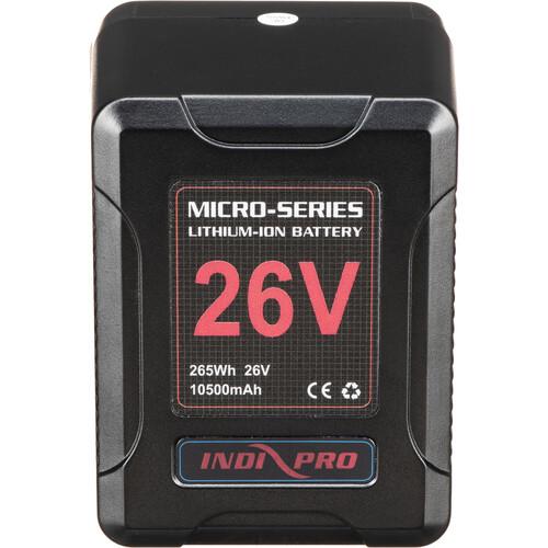 Indipro Micro-Series 26V 260Wh Lithium-Ion Battery (Gold Mount) & D-Tap Charger Kit