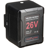Indipro Micro-Series 26V 260Wh Lithium-Ion Battery (Gold Mount) & D-Tap Charger Kit