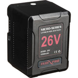 Indipro Micro-Series 26V 260Wh Lithium-Ion Battery (V-Mount) & D-Tap Charger Kit