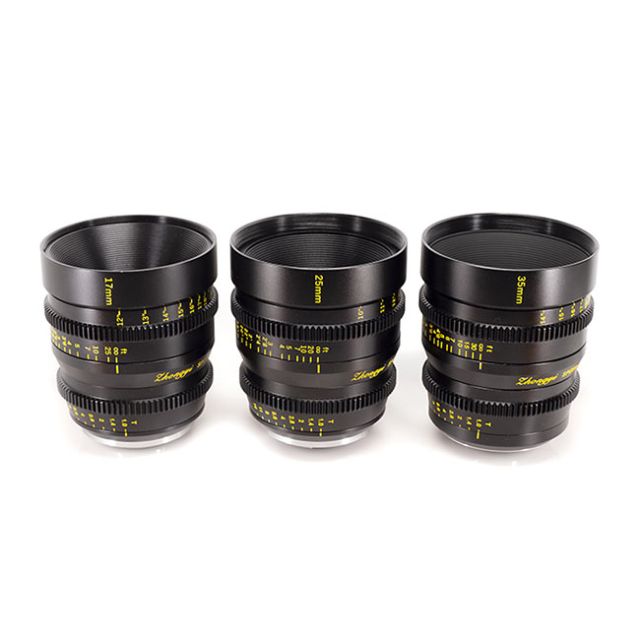 Mitakon 17mm , 25mm , 35mm M4/3 Lens Set With Hard Case