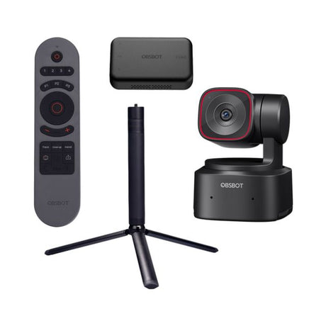 OBSBOT Tiny 2 Lite, Tripod, Adapter & Remote Combo