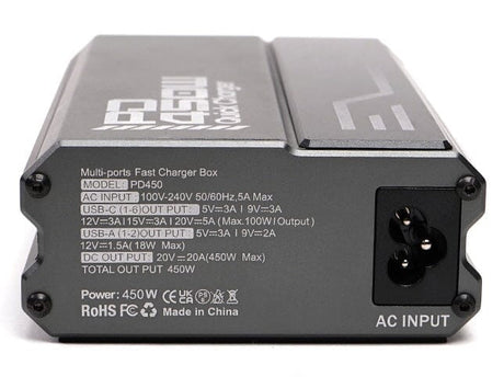 (Open Box) Indipro PD450Wh Intelligent Fast Charging Box w/ Type C/A USB Outputs