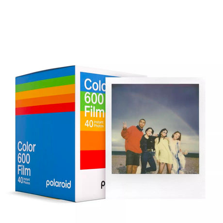 Polaroid Color 600 Film (5-Pack, 40 Instant Photos) — box with instant photo