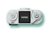Fujifilm Instax Pal 2 Digital Camera - White — top with LCD and controls