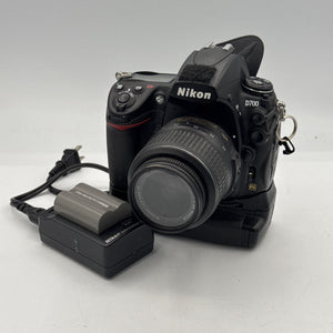 Used — Nikon D700 with 18-55mm F3.5-5.6G DX VR & Battery Grip Camera