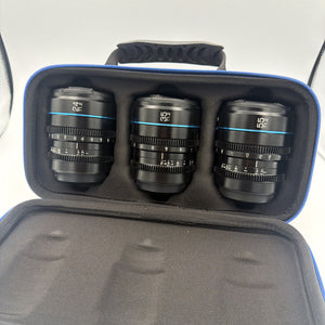 Used Sirui Jupiter 24mm 35mm 55mm T2 Cine Lens Set - RF Mount
