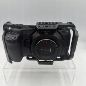 Used Blackmagic Design Pocket Cinema Camera 4K with Smallrig cage and battery