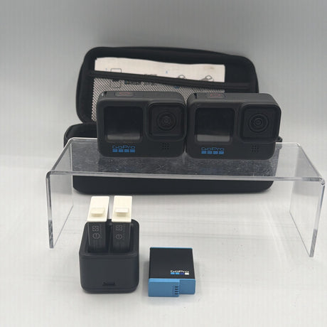 Used GoPro Hero 10 and 11 with 3 batteries