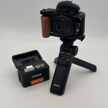 Used Black ZV-1 with SmallRig Cage and Sony Control Handle Camera
