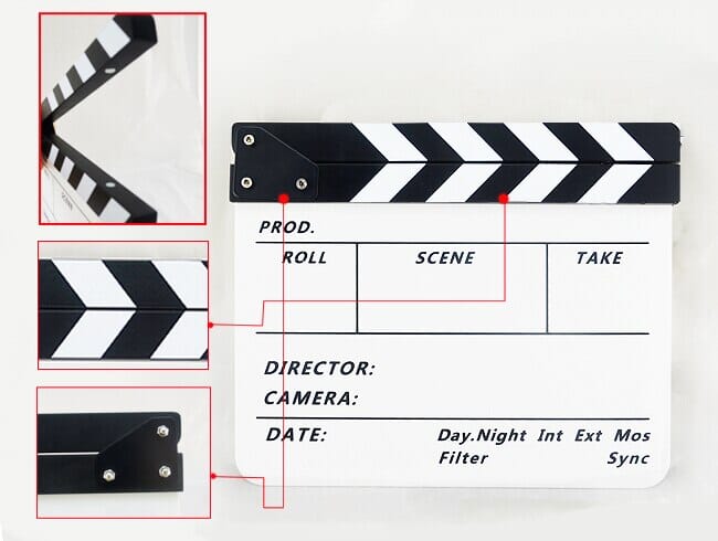 Professional Dry-Erase Production Slate Clapperboard Marker