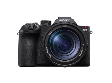 Sony RX10 V front view with 24-600mm ZEISS Vario-Sonnar T* lens
