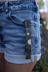 Sun and Moon Wristlet Keychain