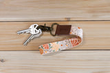 Sunset Floral Wristlet Keychain