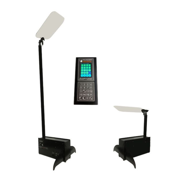 Telescript 17" NDI Motorized Public Speaking System with NDI Monitor