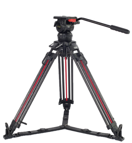 Teris TS100CF-Q Fluid Head & Tripod Kit (Carbon Fiber)