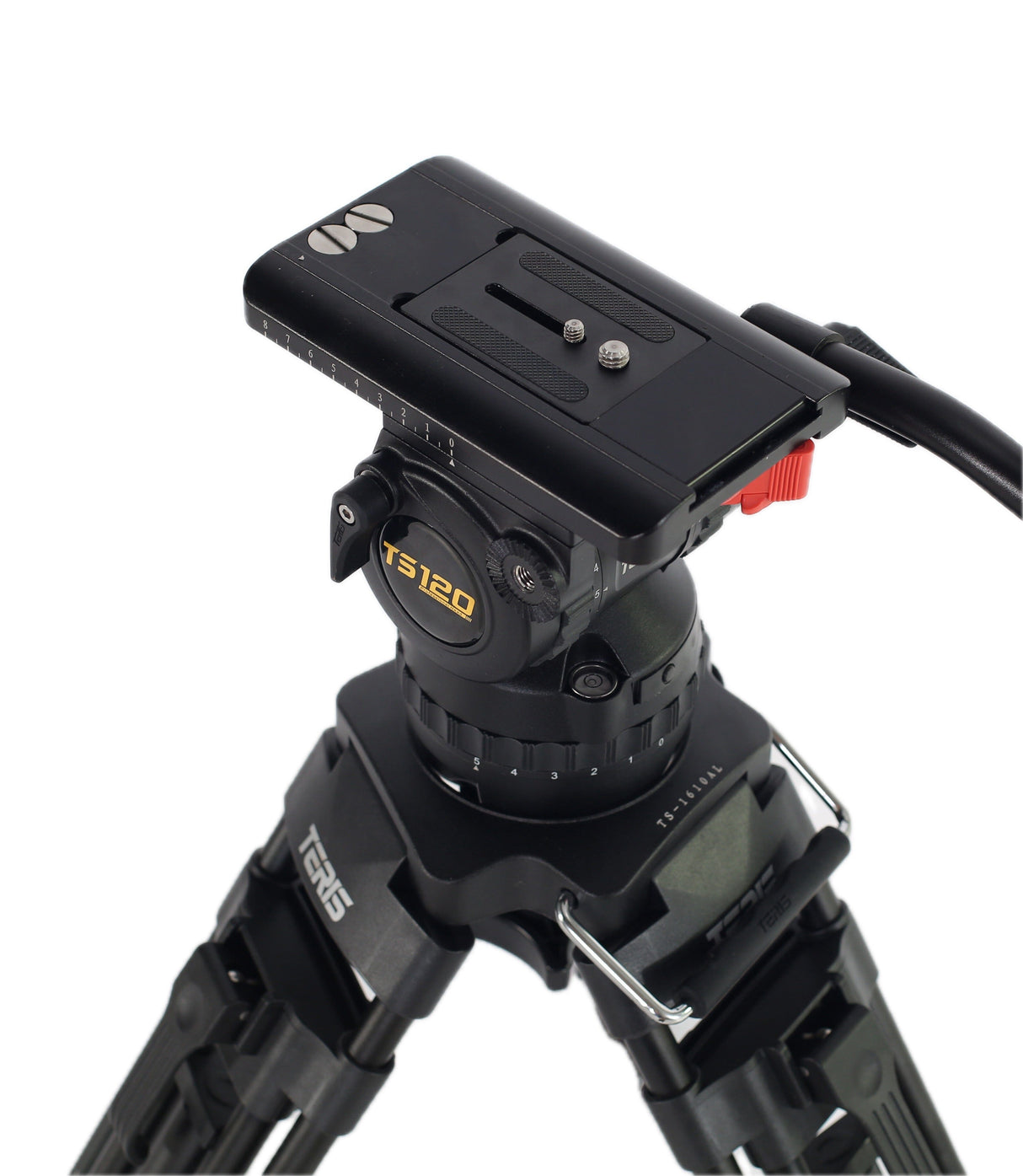 Teris TS120CF-Q Fluid Head & Tripod Kit (Carbon Fiber)