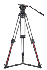Teris TS120CF-Q Fluid Head & Tripod Kit (Carbon Fiber)
