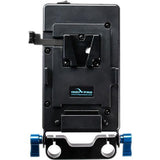 Universal V-Mount Plate with Multiple Outputs w/ 15mm Rod Base System