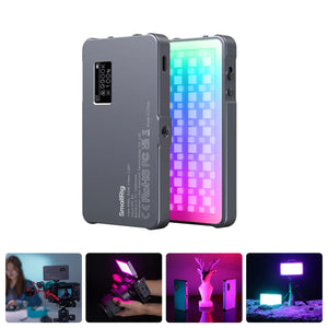 SmallRig P96L RGBWW Video Light: Ultra-Thin 11mm, 2500K-8000K & CRI 96, 21 Scene Modes for Content Creators