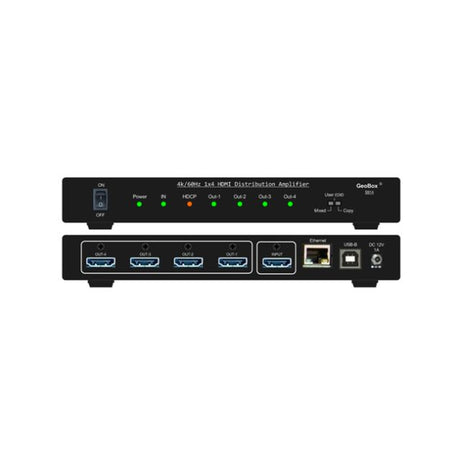 VigilLink S914 UHD 4K/60 1x4 HDMI Distribution Amplifier (with HDCP2.2 and HDMI2.0)