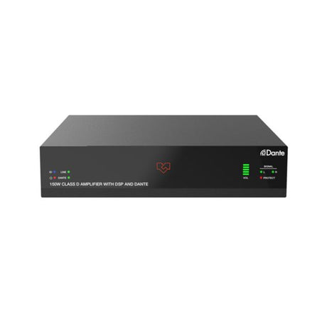VigilLink 2Ch 150W Class D Audio Amplifier with Dante