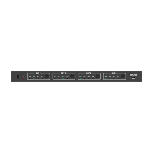 VigilLink 4x4 HDMI 2.0 Matrix with Output 4K to 1080p Downscaling (18Gbps)