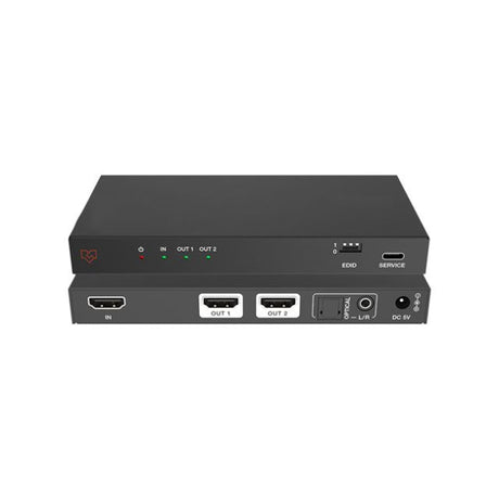 Vigillink 1X2 HDMI 2.1 Distribution Amplifier With Audio De-Embedder (48Gbps)