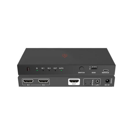 VigilLink 2x1 HDMI 2.1 Switch with Audio De-embedder (48Gbps)