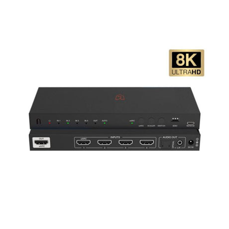 VigilLink 4x1 HDMI Switch with Audio De-embedded (48Gbps)