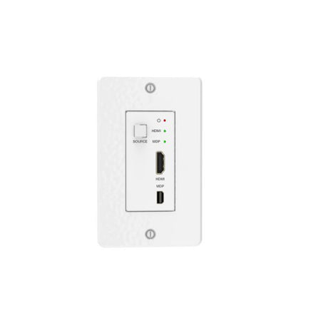 Vigillink 18Gbps 2X1 HDMI/Mini-Dp Wall Plate Transmitter With Auto-Switching (40M, White)