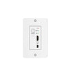 VigilLink 18Gbps 2x1 HDMI/mini??DP Wall Plate Transmitter with Auto-Switching (40m, White)