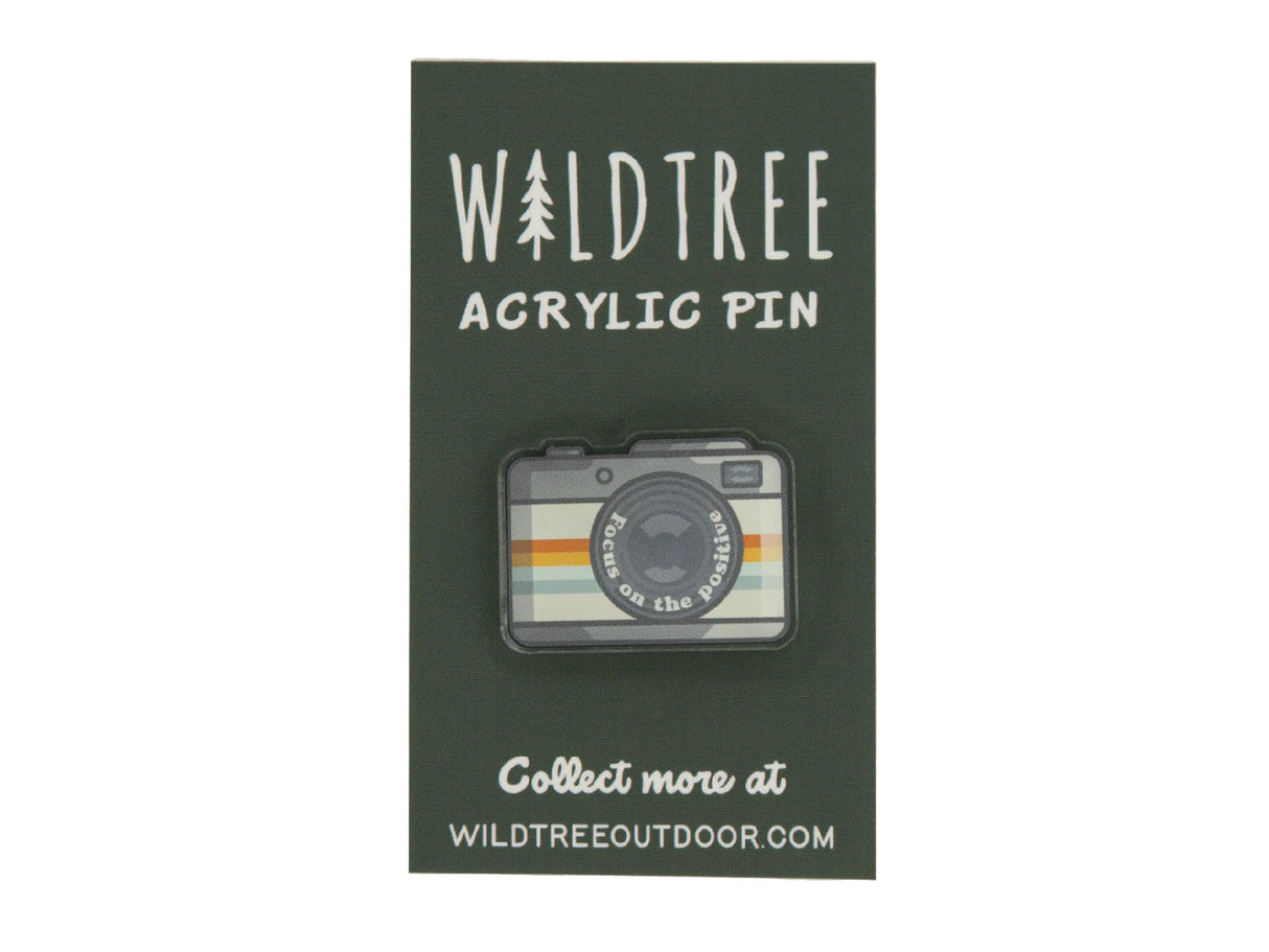 Retro Camera Acrylic Pin