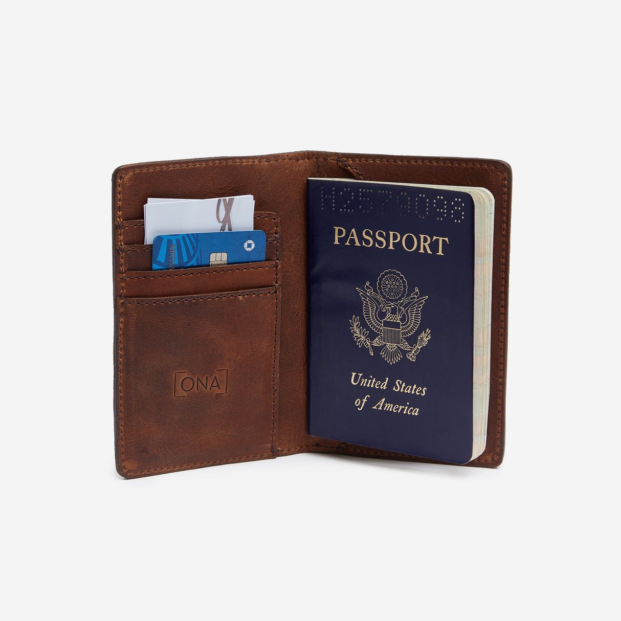 Passport Wallet - Antique Cognac