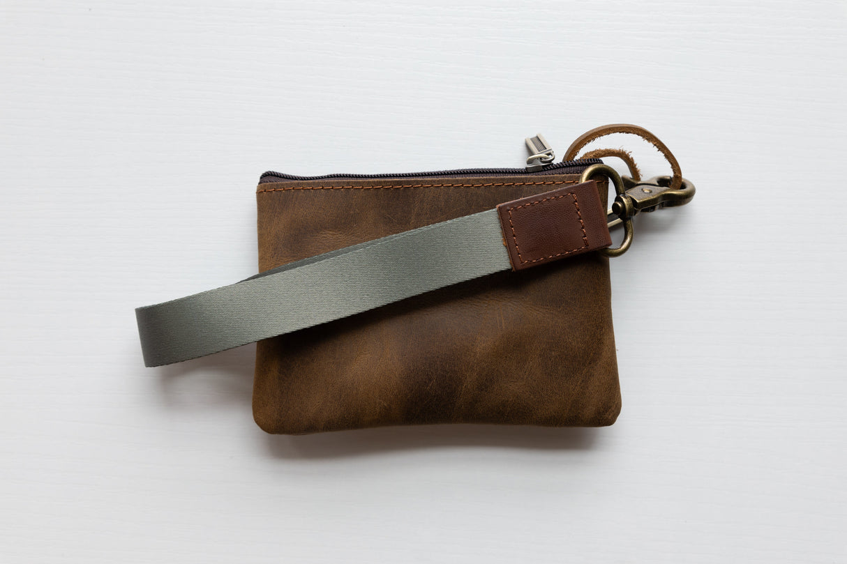 Solid-Colored Wristlet Keychain